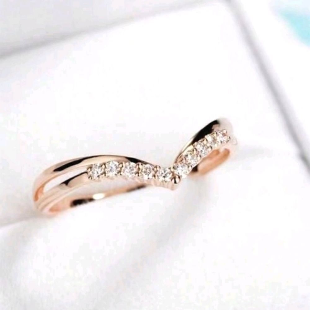 925 Rose gold 925 sterling silver minimalist ring